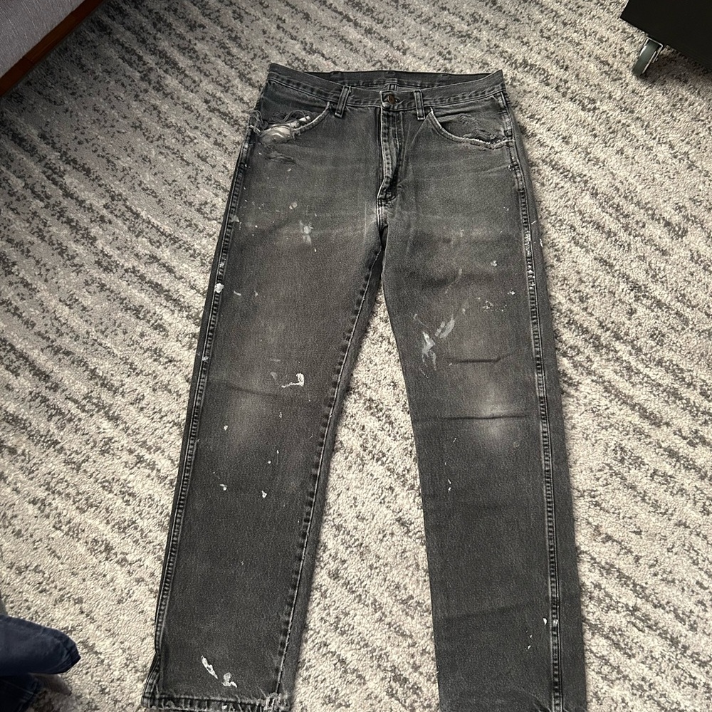Vintage Rustler Black Straight Jeans